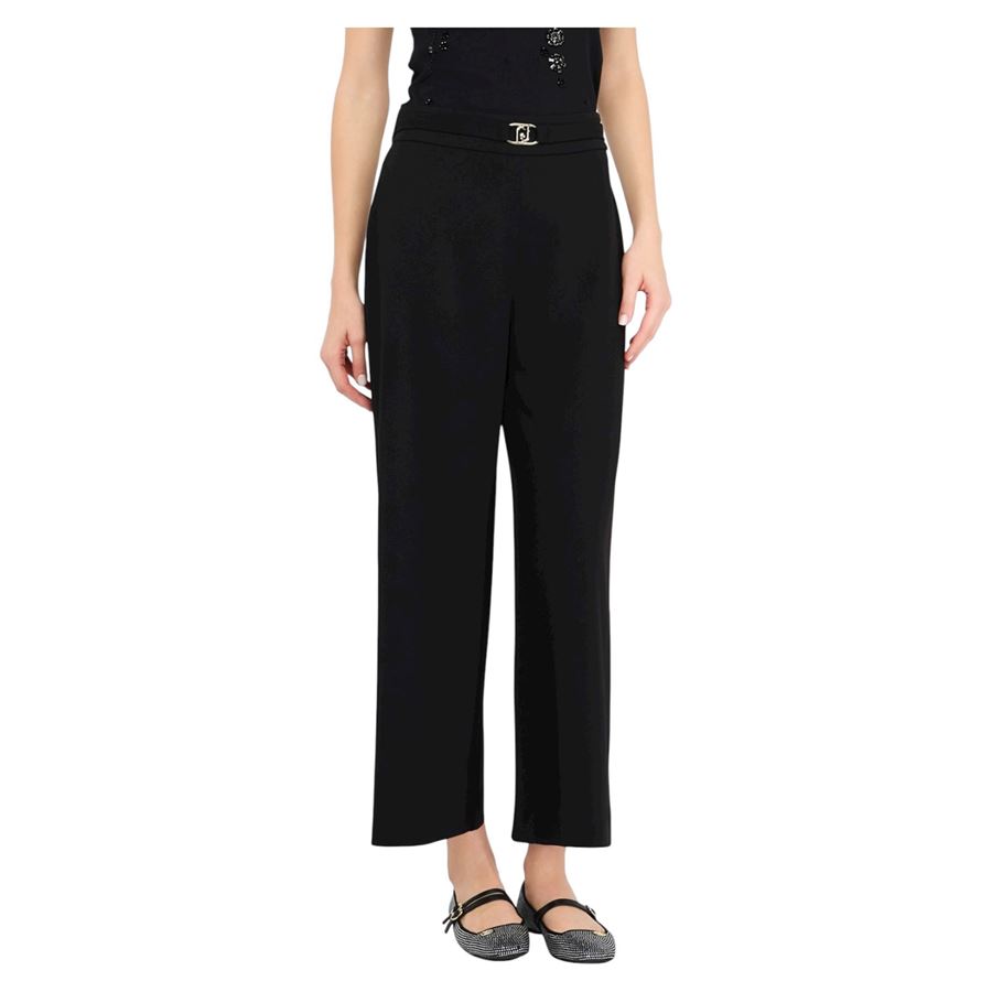 Pantaloni cropped con cintura da donna Liu Jo | MF5260J193022222